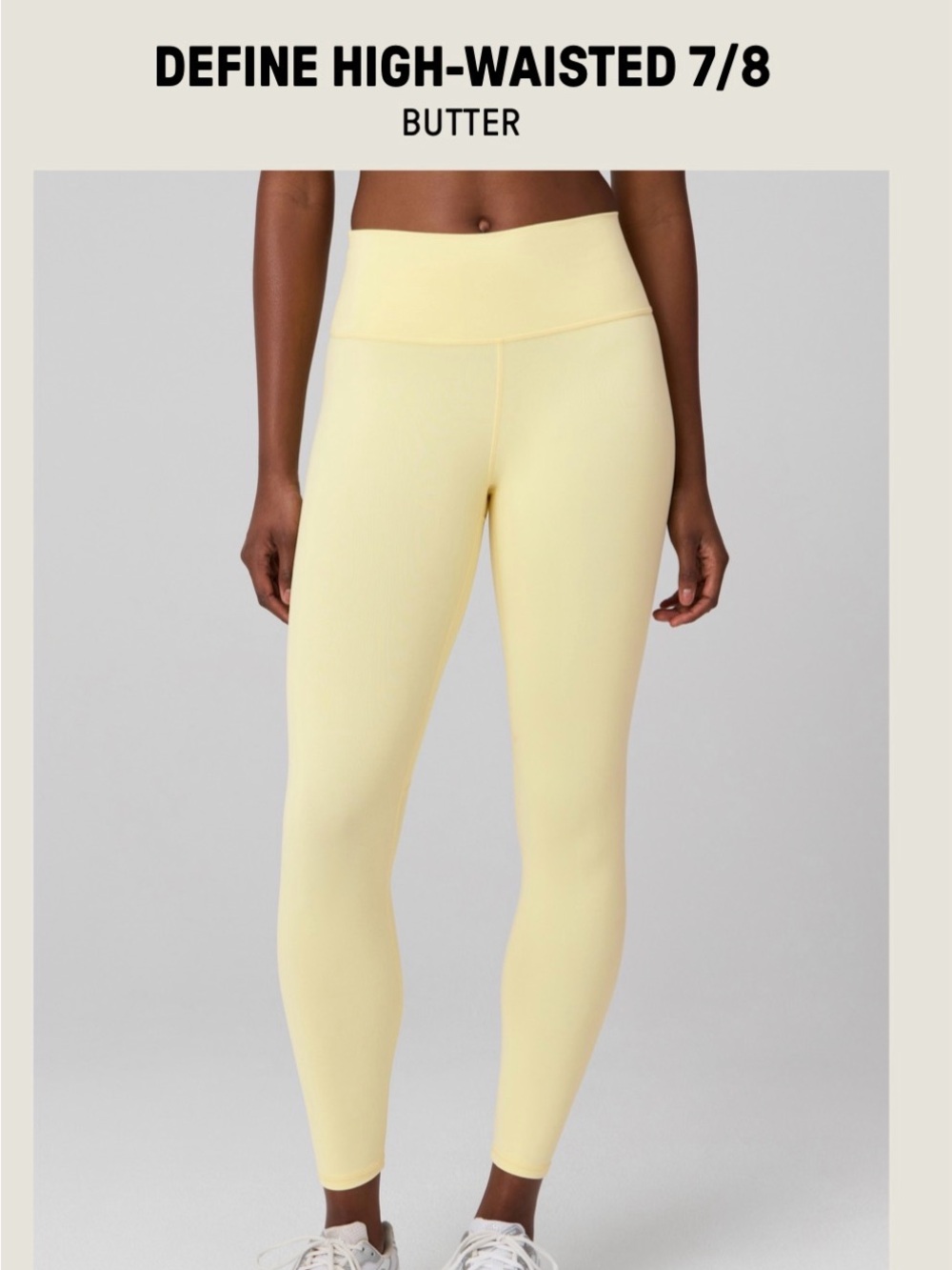 Fabletics Butter Yellow Set - Picture 3 of 3